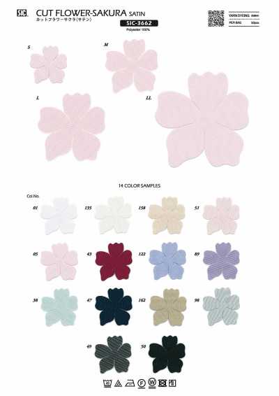 SIC-3662 Flor de Corte Sakura (Cetim)