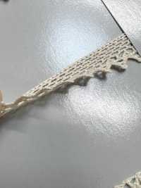 SIC-7317 Renda De Torção De Algodão Orgânico/ 8mm SHINDO(SIC) Foto secundária