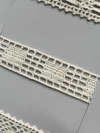 SIC-7320 Renda De Torção De Algodão Orgânico/ 12mm SHINDO(SIC) Foto secundária