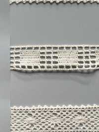 SIC-7320 Renda De Torção De Algodão Orgânico/ 12mm SHINDO(SIC) Foto secundária