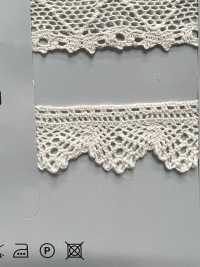 SIC-7330 Renda De Torção De Algodão Orgânico/ 20mm SHINDO(SIC) Foto secundária