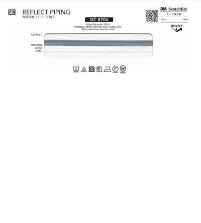 SIC-8706 Acabamento com vivo retrorrefletivo
