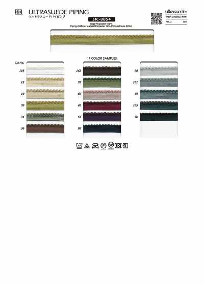 SIC-8854 Fita para vivo Ultrasuede Aprox. 10 mm