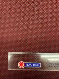 184E [outlet] Yamanashi Fujiyoshida 100% Seda Com Estampa Xadrez Diagonal Vermelho Vinho[Têxtil] Yamamoto(EXCY) subfoto