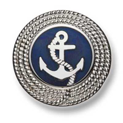224 Botões de metal fabricados no Japão para ternos e jaquetas Prata/Azul-marinho