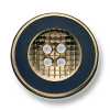 331 Botão de metal fabricado no Japão para ternos e jaquetas dourado/azul-marinho