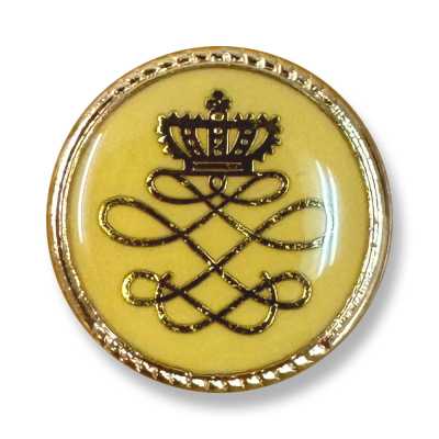 801 Botões de metal fabricados no Japão para ternos e jaquetas, dourado/amarelo