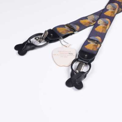 AT-2232 Albert Thurston Suspenders Edição Limitada Menina 40mm Com Um Brinco De Pérola[Acessórios Formais] ALBERT THURSTON subfoto