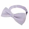 BF-112P Gravata borboleta com pequeno padrão floral, seda, roxo, fabricada no Japão