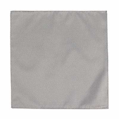 CF-01 Lenço de bolso jacquard de poliéster cinza claro