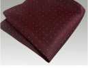 CF-922 Quadrado De Bolso De Seda Doméstica Risca De Giz Vinho Tinto