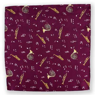 CF-JAZZ-WI Seda Estampada Chief Jazz Vinho