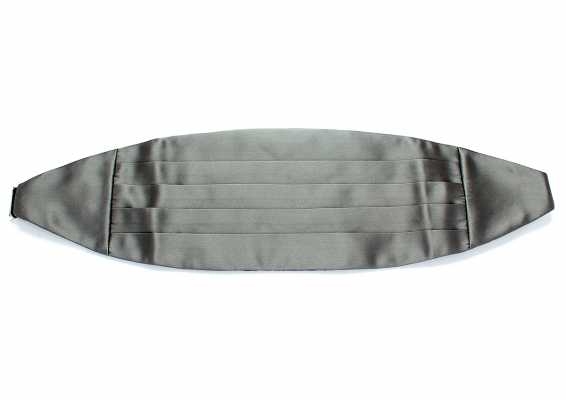 CM-508 Faixa em material premium com acabamentos em seda, cinza