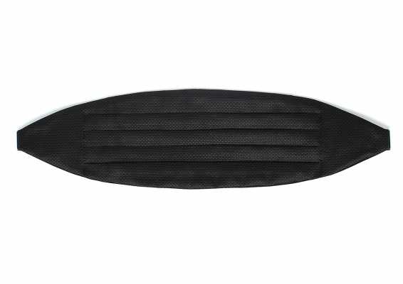 CM-986 Faixa de smoking de seda jacquard, padrão piquê, fabricada no Japão, preto