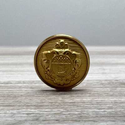 EX48 Botão de metal fabricado no Japão para ternos e jaquetas, dourado