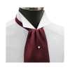 FAS-922 Gravata Ascot Vinho Tinto Com Pin Dots Brancos
