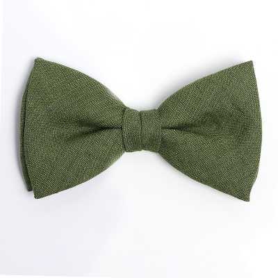 HBF-03 HARISSONS Gravata borboleta de linho verde