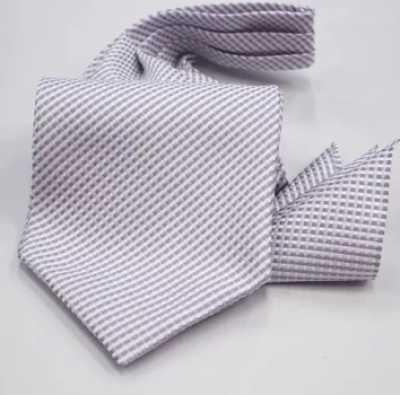 MS-400 Conjunto de gravata ascot amarrada à mão e lenço de bolso roxo