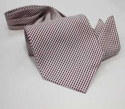 MS-402 Conjunto de gravata ascot amarrada à mão e lenço de bolso, bordô