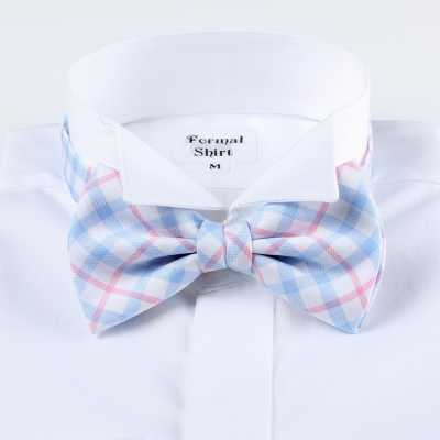 RBF-6269-09 Gravata borboleta casual, xadrez tartan