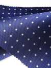 S-602 Yamanashi Fujiyoshida Dot Pattern Formal Têxtil Azul