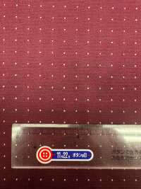 S-922 [outlet] Yamanashi Fujiyoshida 100% Seda Pin Dot Vinho Tinto Escuro[Têxtil] Yamamoto(EXCY) Foto secundária