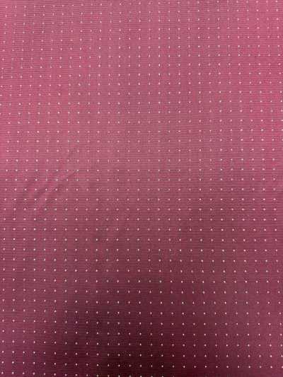 S-922 [Outlet] Yamanashi Fujiyoshida 100% Seda Estampa de Micropontos Bordô