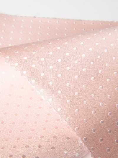 S-974 Tecido formal com padrão de bolinhas rosa de Yamanashi Fujiyoshida