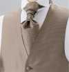 V-303 Colete Formal De Seda Jacquard Marrom