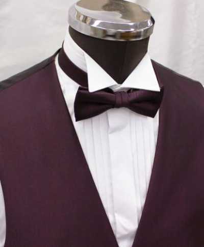 V-PU Colete formal fabricado no Japão roxo liso