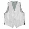 VANNERS-V-010 VANNERS Colete social Pied-de-poule Prateado