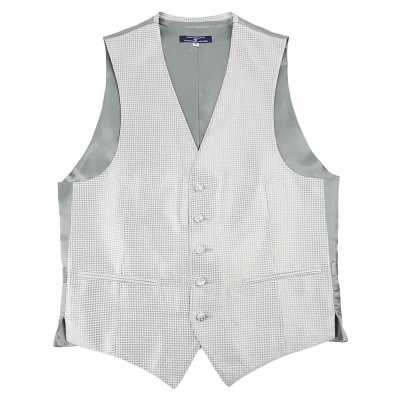 VANNERS-V-010 VANNERS Colete social Pied-de-poule Prateado