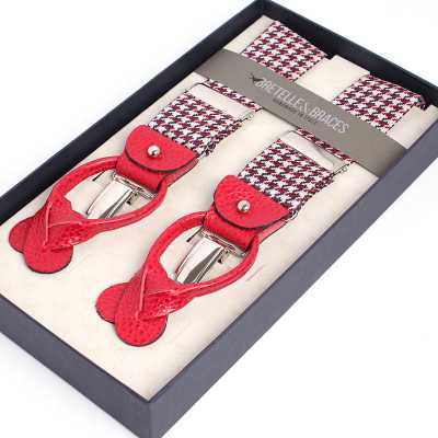 VAR-0123 BRETELLE&BRACES pied-de-poule bordô