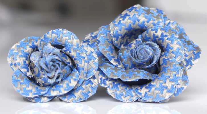VBTA-12 VANNERS Boutonniere pied-de-poule azul-celeste