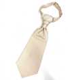 YT-26 Gravata Jacquard Ascot Feita No Japão (Gravata Europa) Padrão Xadrez Creme