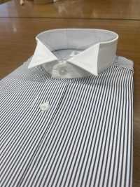 クレリックシャツ Camisa Formal Listrada Clerical Com Gola Asa[Acessórios Formais] Yamamoto(EXCY) subfoto