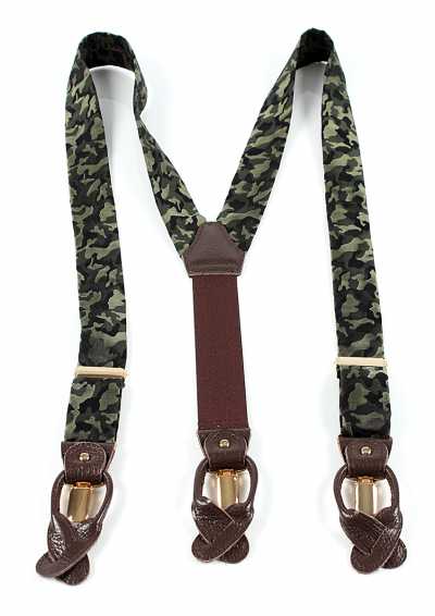 PSR-2 Suspensórios camuflados verdes de tecido Pentagono