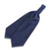VAS-48 VANNERS Silk Ascot Gravata Herringbone Azul Marinho