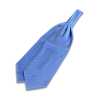 VAS-49 VANNERS Gravata Ascot de Seda Espinha de Peixe Azul