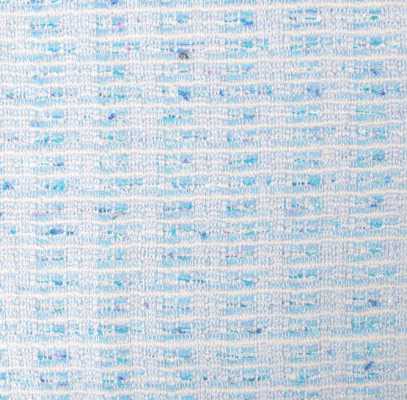 Z7565 Tecido LINTON Linton Tweed fabricado na Grã-Bretanha Azul-claro × Branco