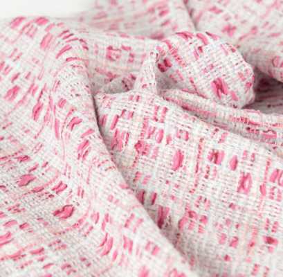 Z7575 LINTON Linton Tweed Feito Na Inglaterra Têxtil Branco X Rosa LINTON subfoto