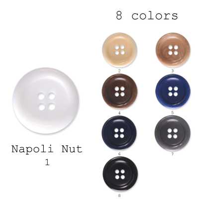 ナポリナット Botão de noz genuína fabricado na Itália