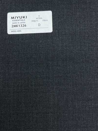 2MK1326 26SS Tecido Miyuki MIYUKI Essentials ESSENTIALS ACTIVA Cinza carvão liso