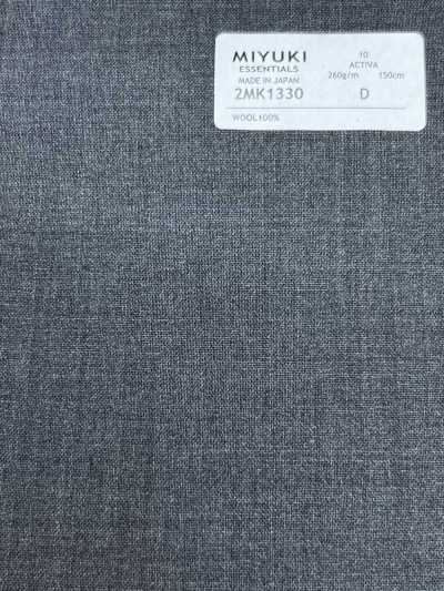 2MK1330 26SS MIYUKI Fabrics ESSENTIALS ACTIVA Cinza médio liso