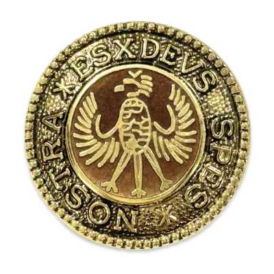 912 Botão de metal fabricado no Japão para ternos e jaquetas, dourado
