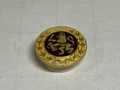 M18 Botão de metal fabricado no Japão para ternos e jaquetas, dourado