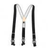 SR-BLACK SR-BLACK Suspensórios EXCY Suspensórios Preto Liso 2 em 1 35 mm Elástico