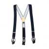 SR-NAVY SR-NAVY Suspensórios EXCY Braces Azul-marinho Liso 2 em 1 35 mm Elástico