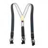 SR-GREY SR-GREY Suspensórios EXCY Cinza Liso 2 em 1 Elástico de 35 mm