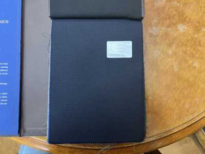 CNB3002 CANONICO Standard Super120's Azul-marinho escuro liso